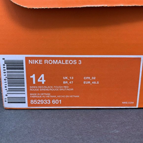 Nike Romaleos 3 Weightlifting CrossFit Shoe Siren Red 852933-601 Men's 1… - Picture 12 of 13